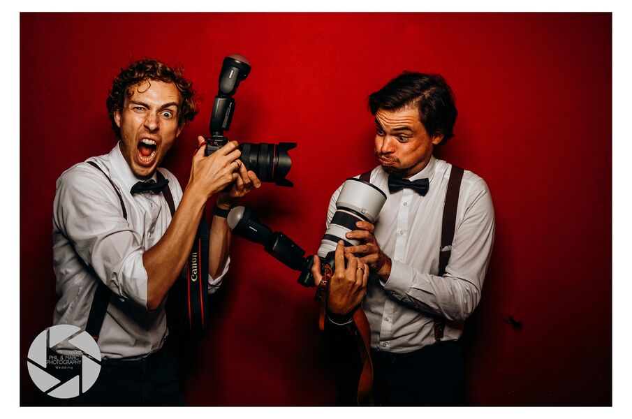 Lustiges Bild aus der Hochzeits-Fotobox | Phil & Marc Photography